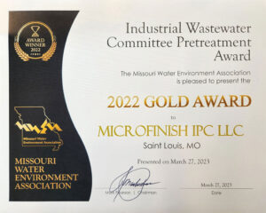 Microfinish Honored with 2022 Gold Award